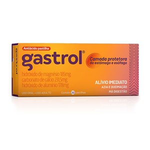 Antiácido Gastrol 20 Pastilhas Mastigáveis 