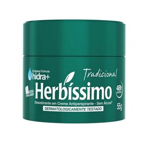 Desodorante Antitranspirante Creme Herbíssimo Tradicional 48H 55G