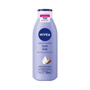 LOÇÃO HIDRATANTE CORPORAL NIVEA SOFT MILK PELE SECA 200ML