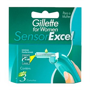 Carga Gillette Sensor Excel For Woman 3 Unidades