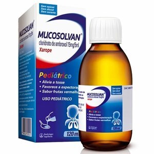 Mucosolvan Ambroxol 15mg/5ml Xarope Pediátrico Sabor Frutas Vermelhas 120ml