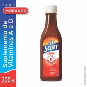 Emulsão Scott Sabor Morango 200Ml