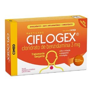 Ciflogex 3Mg Sabor Laranja 12 Pastilhas