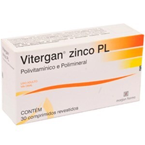 Vitergan Zinco Pl 30 Comprimidos