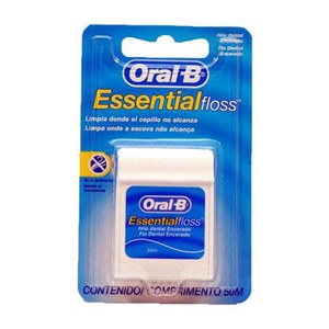 Fio Dental Oral-B Essential Floss Encerado 50 Metros