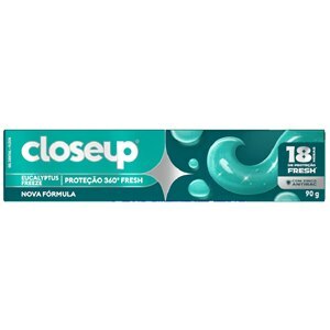 Creme Dental Closeup Proteção 360º Fresh Eucalyptus Freeze 90g