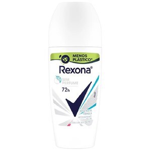 Desodorante Antitranspirante Roll-on Rexona sem Perfume 72h 50ml