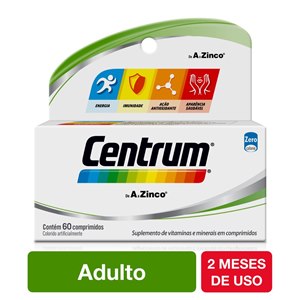 Suplemento Vitamínico Centrum 60 Comprimidos