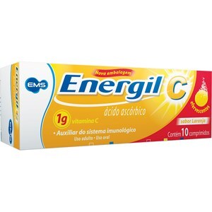 Energil C 1G 10 Comprimidos Efervescentes - Contém Açúcar