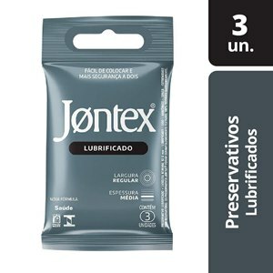 Preservativo Jontex Lubrificado - 3 Unidades