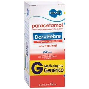 Paracetamol 200Mg/Ml Gotas 15Ml - Ems - Genérico