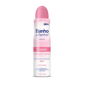 Desodorante Aerossol Banho A Banho Classic 80G
