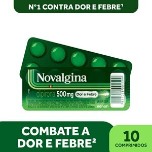 Analgésico - Novalgina 500Mg 10 Comprimidos