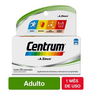 Suplemento Vitamínico Centrum 30 Comprimidos