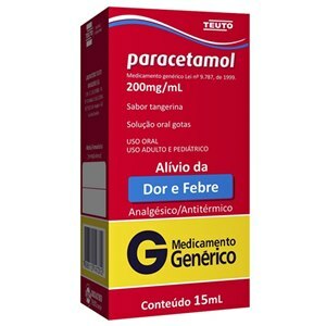 PARACETAMOL 200MG/ML GOTAS 15ML - TEUTO - GENÉRICO