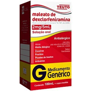 Dexclorfeniramina Xarope Adulto E Pediátrico 100Ml- Teuto - Genérico