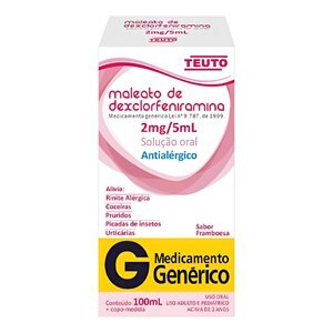 DEXCLORFENIRAMINA XAROPE ADULTO E PEDIÁTRICO 100ML- TEUTO - GENÉRICO