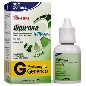 DIPIRONA 500MG/ML GOTAS 20ML - NEO QUÍMICA - GENÉRICO 