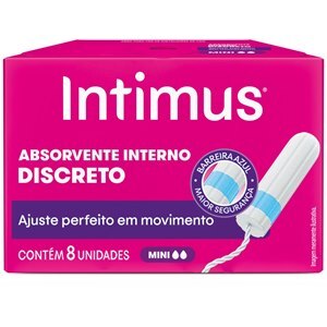 Absorvente Interno Intimus Mini - 8 Unidades