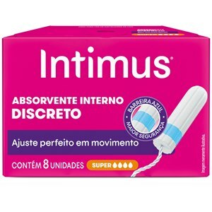 Absorvente Interno Intimus Super - 8 Unidades