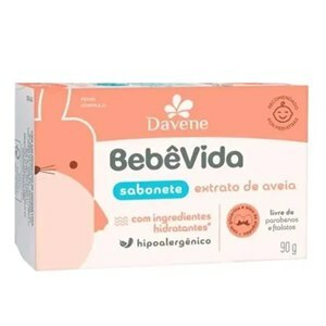 Sabonete Infantil Davene Bebê Vida Aveia E Glicerina 90g