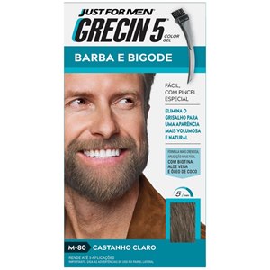 Color Gel Barba E Bigode Grecin 5 - Castanho Claro