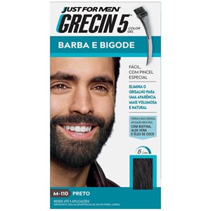 Color Gel Barba E Bigode Grecin 5 - Preto