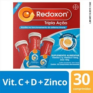 Redoxon Zinco Tripla Ação Pack 30 Comprimidos Efervescentes