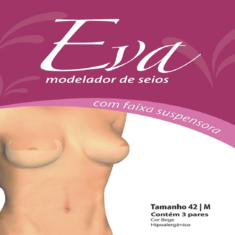 MODELADOR DE SEIOS EVA SUTIÃ ADESIVO TAMANHO 42 (M) 3 PARES - Ultrafarma