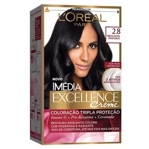 Tintura Imédia Excellence Preto Azulado Nº 2.8