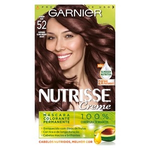 Tinta De Cabelo Permanente Nutrisse Creme - 52 Marrom Açaí
