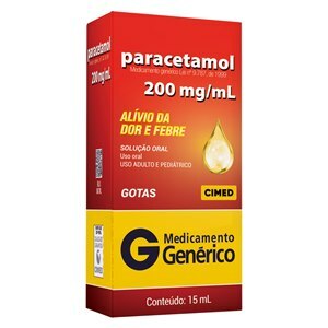 Paracetamol 200Mg/Ml Gotas 15Ml - Cimed - Genérico