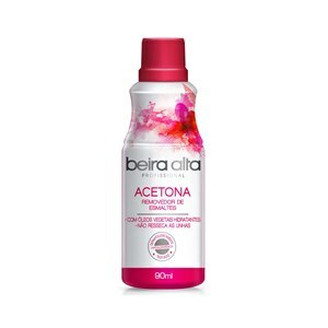 ACETONA REMOVEDOR DE ESMALTE BEIRA ALTA COM 90ML 