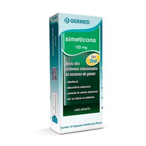 SIMETICONA 125MG 10 CÁPSULAS GELATINOSAS GERMED