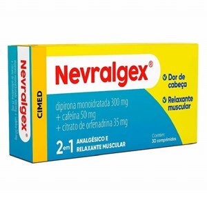 Dipirona+Orfenadrina+Cafeína - Nevralgex 30 Comprimidos