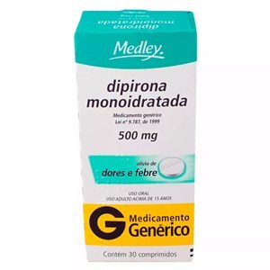 DIPIRONA 500MG 30 COMPRIMIDOS - MEDLEY - GENÉRICO