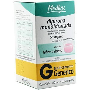 DIPIRONA SOLUÇÃO ORAL 100ML + COPO DE MEDIDA - MEDLEY - GENÉRICO 