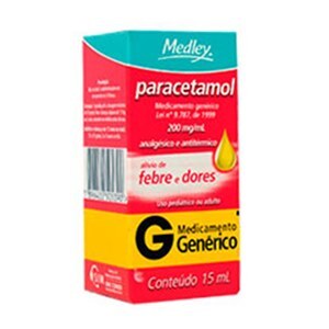Paracetamol 200Mg/Ml Gotas 15Ml - Medley - Genérico