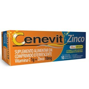 VITAMINA C - CENEVIT ZINCO 1G 10 COMPRIMIDOS EFERVESCENTES