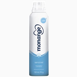 Desodorante Antitranspirante Aerossol Monange Sensível 72H 150Ml