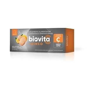 VITAMINA C 1G + ZINCO 10MG BIOVITA SEM AÇÚCAR 10 COMPRIMIDOS EFERVESCENTES 