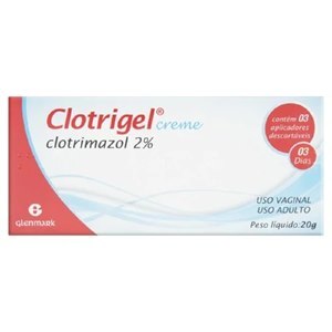 Clotrimazol - Clotrigel Creme Vaginal 2% Bisnaga 20G + 3 Aplicadores 