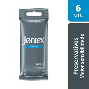 PRESERVATIVO JONTEX LUBRIFICADO SENSITIVE 6 UNIDADES