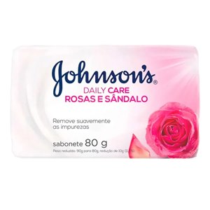 Sabonete Johnson's Daily Care Rosas E Sândalo 80G