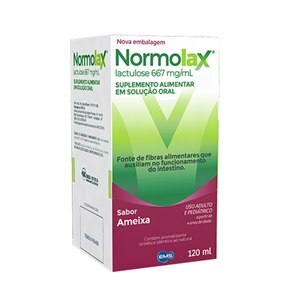 Lactulose - Normolax Xarope Sabor Ameixa 120Ml