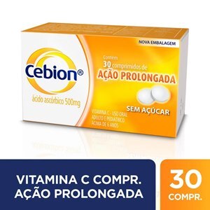 VITAMINA C - CEBION AP 500MG 30 COMPRIMIDOS DE AÇÃO PROLONGADA
