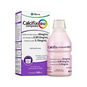 CALCIFIX B12 SUSPENSÃO SABOR MORANGO 300 ML