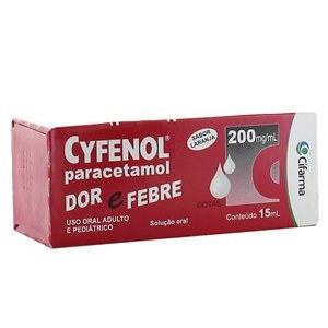 Paracetamol - Cyfenol Gotas Sabor Laranja 15Ml