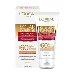 Protetor Solar Facial L'oréal Paris Solar Expertise Antirrugas Creme Fps60 50G
