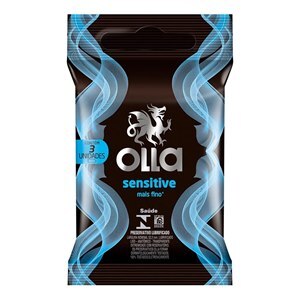 PRESERVATIVO OLLA SENSITIVE COM 3 UNIDADES